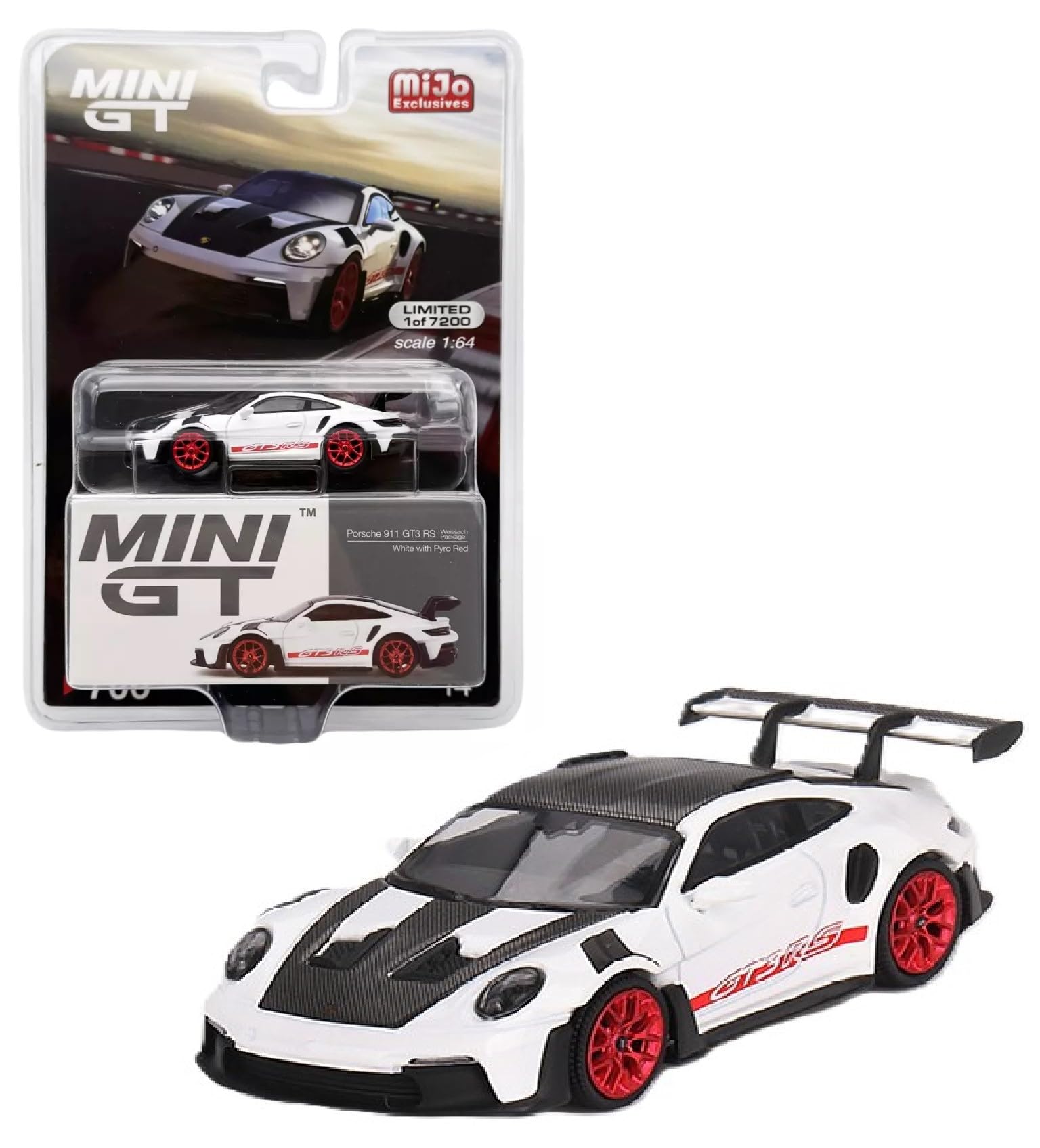 Diecast Model Car Compatible with Mini GT 1:64 Porsche 911 (992